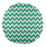 Chevron Pattern Gifts Large 18  Premium Flano Round Cushions