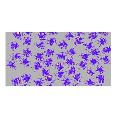 Purple Pattern Satin Shawl by JDDesigns
