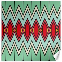 Rhombus And Chevrons Pattern			canvas 12  X 12  by LalyLauraFLM