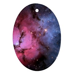 Trifid Nebula Oval Ornament (two Sides)
