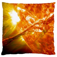 Solar Flare 2 Large Flano Cushion Cases (one Side)  by trendistuff