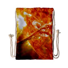 Solar Flare 2 Drawstring Bag (small) by trendistuff