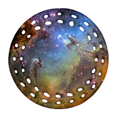 Eagle Nebula Round Filigree Ornament (2side) by trendistuff