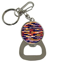 Rectangles In Retro Colors			bottle Opener Key Chain by LalyLauraFLM