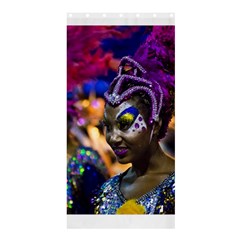 Costumed Attractive Dancer Woman At Carnival Parade Of Uruguay Shower Curtain 36  X 72  (stall)  by dflcprints