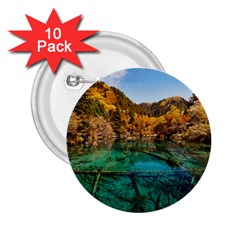 Jiuzhaigou Valley 1 2 25  Buttons (10 Pack)  by trendistuff