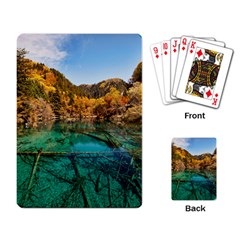 Jiuzhaigou Valley 1 Playing Card by trendistuff
