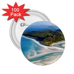 Whitehaven Beach 1 2 25  Buttons (100 Pack)  by trendistuff