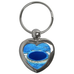 Great Blue Hole 2 Key Chains (heart)  by trendistuff