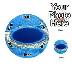 Great Blue Hole 2 Playing Cards 54 (round)  by trendistuff