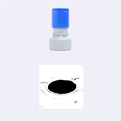 Great Blue Hole 2 Rubber Round Stamps (small) by trendistuff