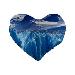 Upsala Glacier Standard 16  Premium Heart Shape Cushions by trendistuff