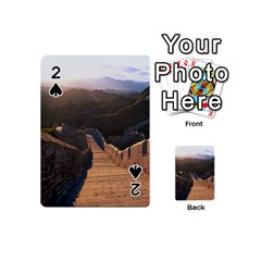 Great Wall Of China 2 Playing Cards 54 (mini)  by trendistuff