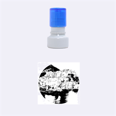 Manarola Italy Rubber Round Stamps (small) by trendistuff