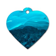 Mendenhall Ice Caves 1 Dog Tag Heart (two Sides) by trendistuff