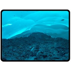 Mendenhall Ice Caves 1 Double Sided Fleece Blanket (large)  by trendistuff