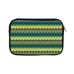 Scallop Pattern Repeat In  new York  Teal, Mustard, Grey And Moss Apple Ipad Mini Zipper Cases