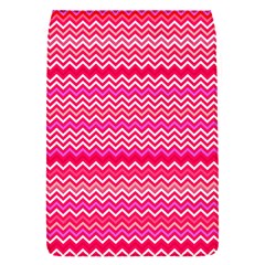 Valentine Pink And Red Wavy Chevron Zigzag Pattern Flap Covers (s) 