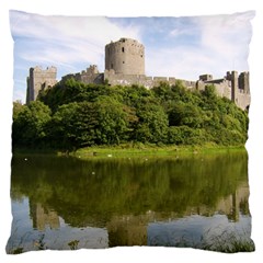 Pembroke Castle Large Flano Cushion Cases (one Side)  by trendistuff