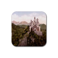 Neuschwanstein Castle Rubber Coaster (square)  by trendistuff