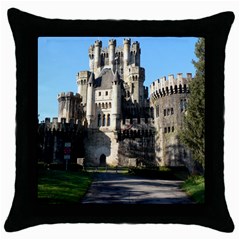 Butron Castle Throw Pillow Cases (black) by trendistuff