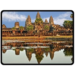 Angkor Wat Double Sided Fleece Blanket (large)  by trendistuff