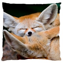 Baby Fox Sleeping Large Cushion Cases (two Sides)  by trendistuff