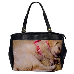Adorable Sleeping Puppy Office Handbags by trendistuff