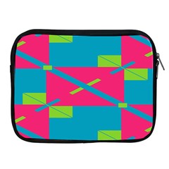 Rectangles And Diagonal Stripes			apple Ipad 2/3/4 Zipper Case by LalyLauraFLM