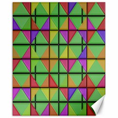 3d Rhombus Pattern			canvas 16  X 20  by LalyLauraFLM