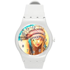Indian 14 Round Plastic Sport Watch (m) by indianwarrior