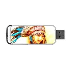 Indian 12 Portable Usb Flash (one Side) by indianwarrior