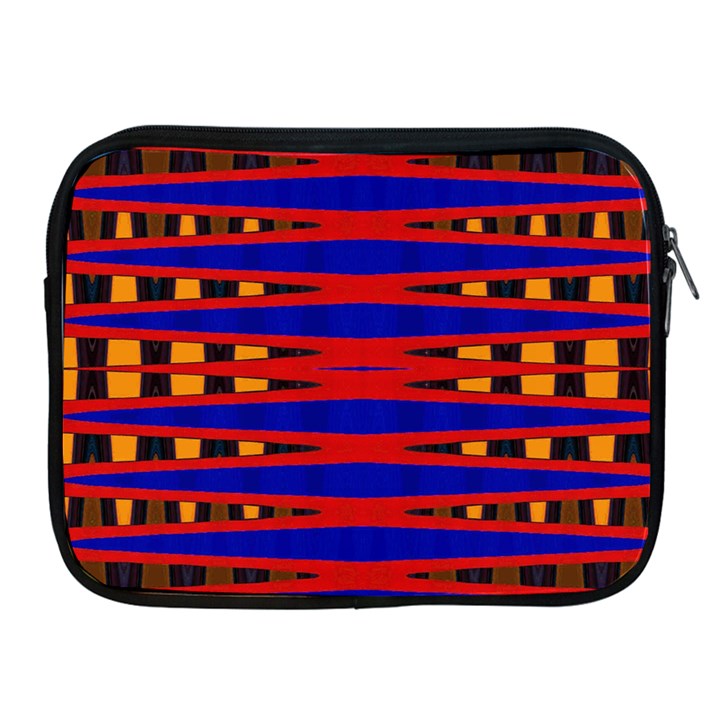 Bright Blue Red Yellow Mod Abstract Apple iPad 2/3/4 Zipper Cases