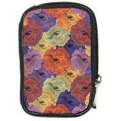 Vintage Floral Collage Pattern Compact Camera Cases