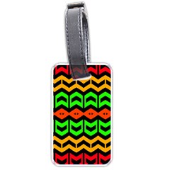 Rhombus And Other Shapes Pattern             			luggage Tag (one Side) by LalyLauraFLM