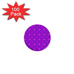 Abstract Dancing Diamonds Purple Violet 1  Mini Buttons (100 Pack)  by DianeClancy