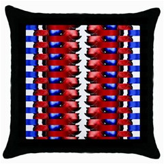 The Patriotic Flag Throw Pillow Case (black) by SugaPlumsEmporium