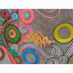 Rainbow Passion Canvas 12  X 16   by SugaPlumsEmporium