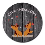 Give Them Love Round Mousepads