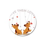 Give Them Love Magnet 3  (Round)