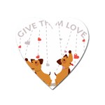 Give Them Love Heart Magnet