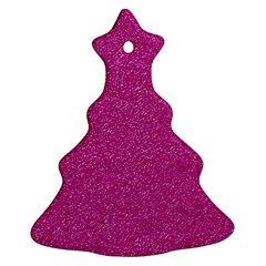 Metallic Pink Glitter Texture Ornament (christmas Tree) by yoursparklingshop