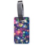Starlight Shiny Glitter Stars Luggage Tags (Two Sides) Front
