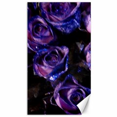 Purple Glitter Roses Valentine Love Canvas 40  X 72   by yoursparklingshop