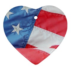 Folded American Flag Ornament (heart)  by StuffOrSomething