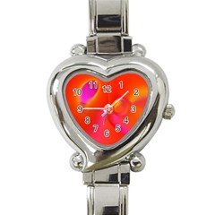 Orange Cream Heart Italian Charm Watch by SugaPlumsEmporium