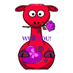 Wuv You! Shower Curtain 48  X 72  (small)  by SugaPlumsEmporium
