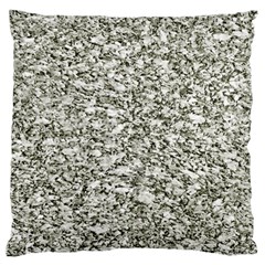 Black And White Abstract Texture Large Flano Cushion Case (one Side)