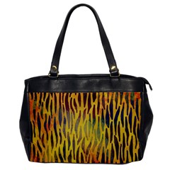 Colored Tiger Texture Background Office Handbags