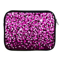 Pink Glitter Rain Apple Ipad 2/3/4 Zipper Cases by KirstenStar